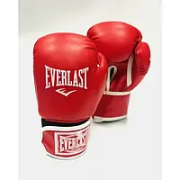 Боксерські рукавички EVERLAST 6 oz шкіра червоні
