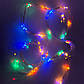 Новорічна гірлянда "Роса" нитка 10 м (світло різнобарвне) гарне святкове освітлення інтер'єру RV106-М house, фото 8