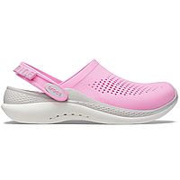 Crocs Literide 360 Clog Taffy Pink (M4/W6), Кроксы лайтрайд 360 розовые белые женские оригинал + коробка M5/W7