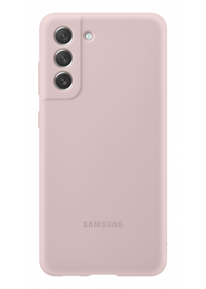 Чохол Silicone Case Premium для Samsung Galaxy S21 FE Sand Pink 18 (закритий низ)