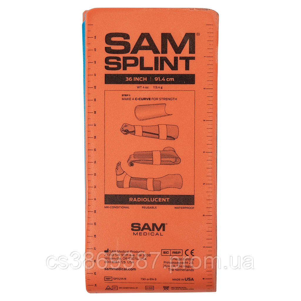 Иммобилизационная шина гибкая образца SAM Splint 36" USA тактическая армейская военная шина 91,4 см - фото 3 - id-p2017425407