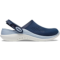 Crocs Literide 360 Clog Navy Blue Grey, Кроксы лайтрайд 360 темно синие мужские женские оригинал + коробка