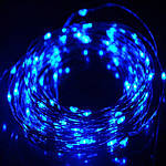 Новорічна гірлянда "Роса" нитка 10 м (світла синій) гарне святкове освітлення інтер'єру RV106-В топ, фото 2