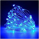 Новорічна гірлянда "Роса" нитка 10 м (світла синій) гарне святкове освітлення інтер'єру RV106-В топ, фото 3