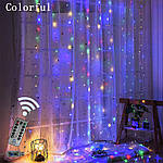 Новорічна гірлянда-штора "Лучі роси" 3 м*2м (світло мультиколор) гарне святкове освітлення інтер'єру М-34 houseтоп, фото 10