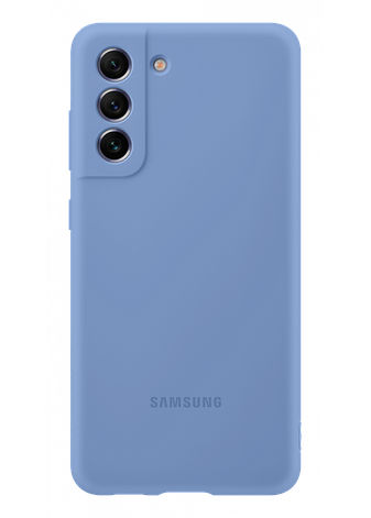 Чохол Silicone Case Premium для Samsung Galaxy S21 FE Azure 10 (закритий низ), фото 1