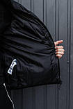 Куртка чоловіча Nike пуховик чорний зимовий з капюшоном теплий модний спортивний, фото 5