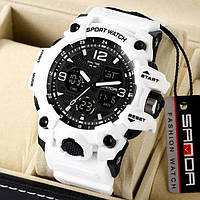 Часы наручные мужские SKMEI 1155BWT, наручные часы для военных, фирменные спортивные часы. AV-533 Цвет: белый