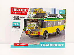 Конструктор для хлопчика Автобус Iblock 179 дет, арт.921-438