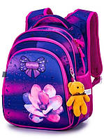 Рюкзак шкільний ортопедичний для дівчаток 1,2,3 клас Портфель Квітка SkyName R3-243