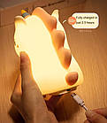 Дитячий нічник світильник "Єдиноріг" сенсорний LED c WOW ефектом USB-зарядка, пульт, фото 8