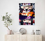 Картина Декор Карпати на стіну Аніме Наруто — Очі Колаж No5 50x70 см MK10016, фото 2