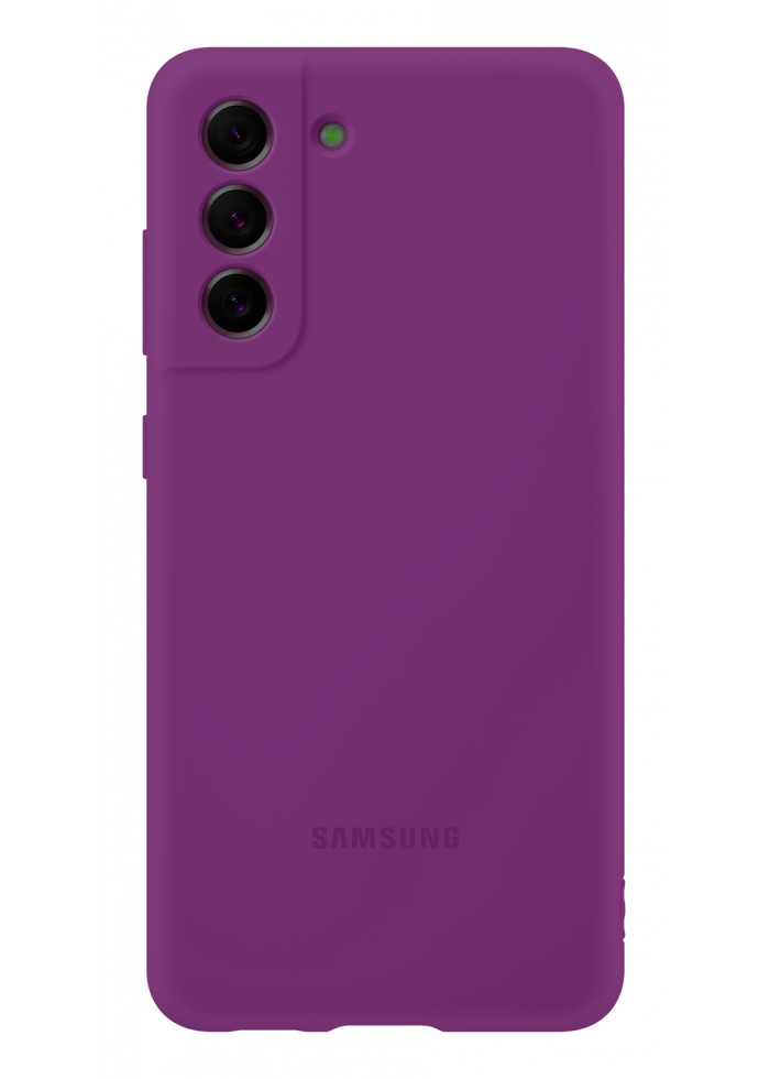 Чохол Silicone Case Premium для Samsung Galaxy S21 FE Fuchsia 14 (закритий низ)