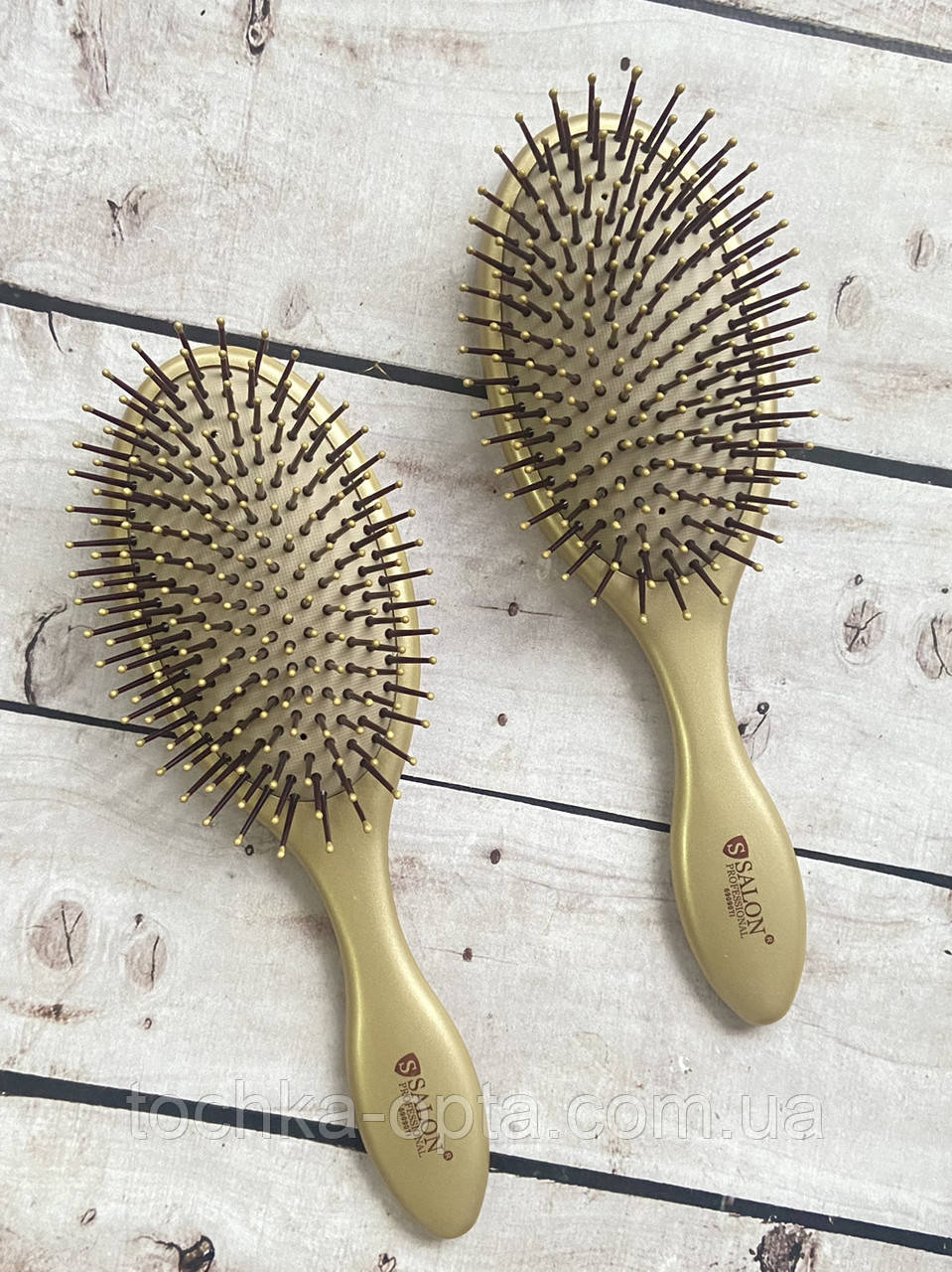 Масажна щітка для волосся SALON PROFESSIONAL gold, фото 1