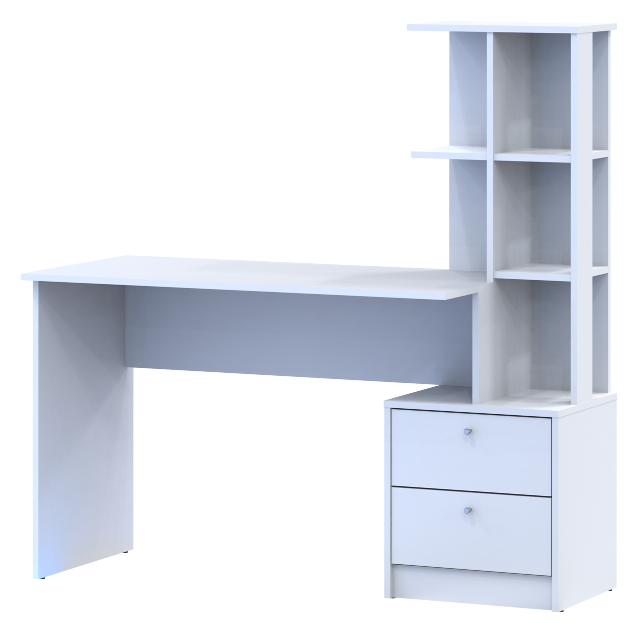 Офісний стіл Doros Т7 Білий 136х55х138 (81373482)