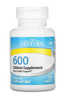 Кальций 21st Century Calcium Supplement 600 mg 75 таблеток