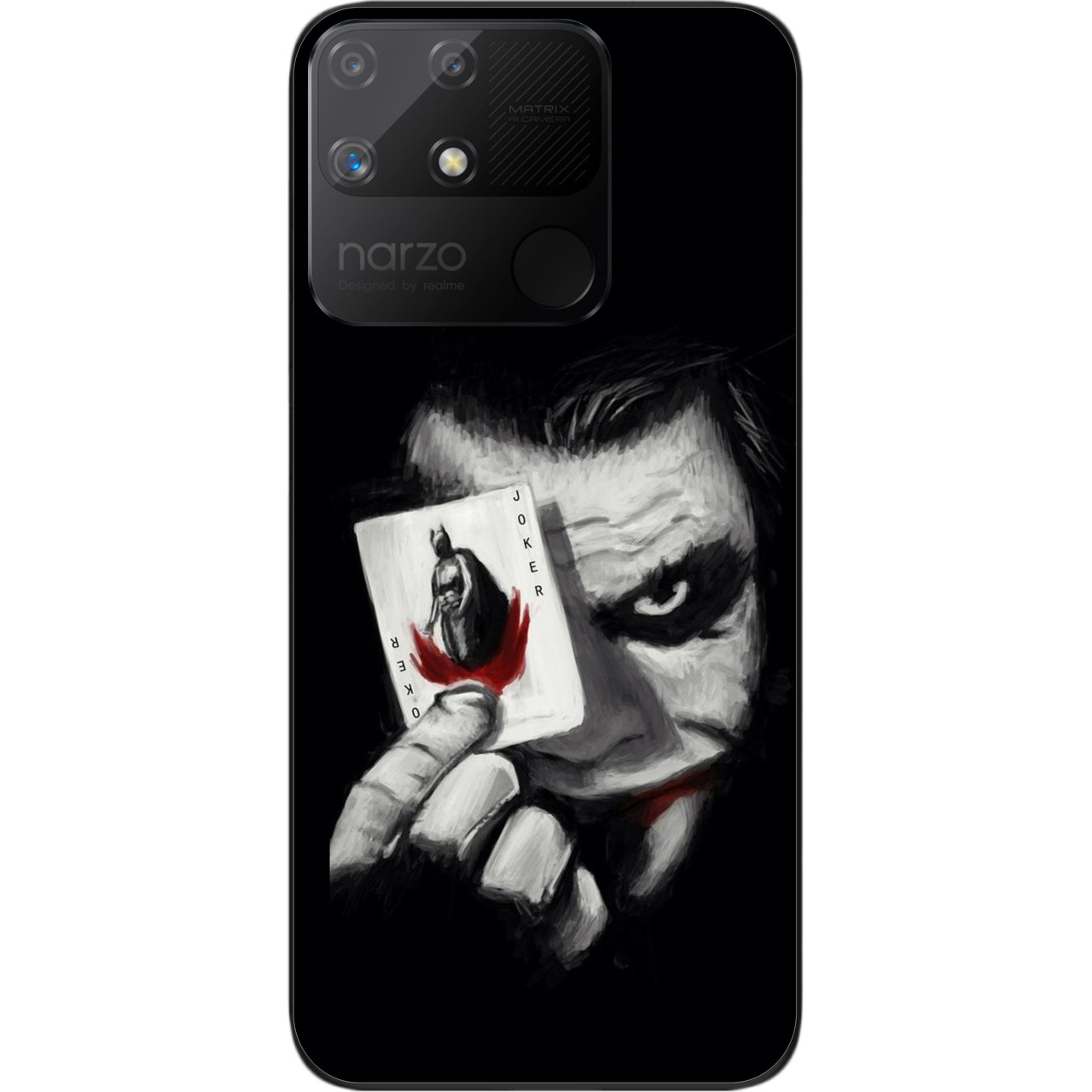Силіконовий чохол Epik для Realme Narzo 50A з картинкою Джокер з картою
