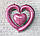 Фольгована куля "Серце 4D". Колiр: Рожеве. Розмір: 95см*95см., фото 7