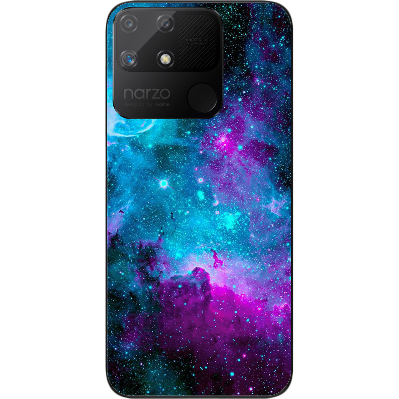 Чохол силіконовий Epik для Realme Narzo 50A з картинкою Космос