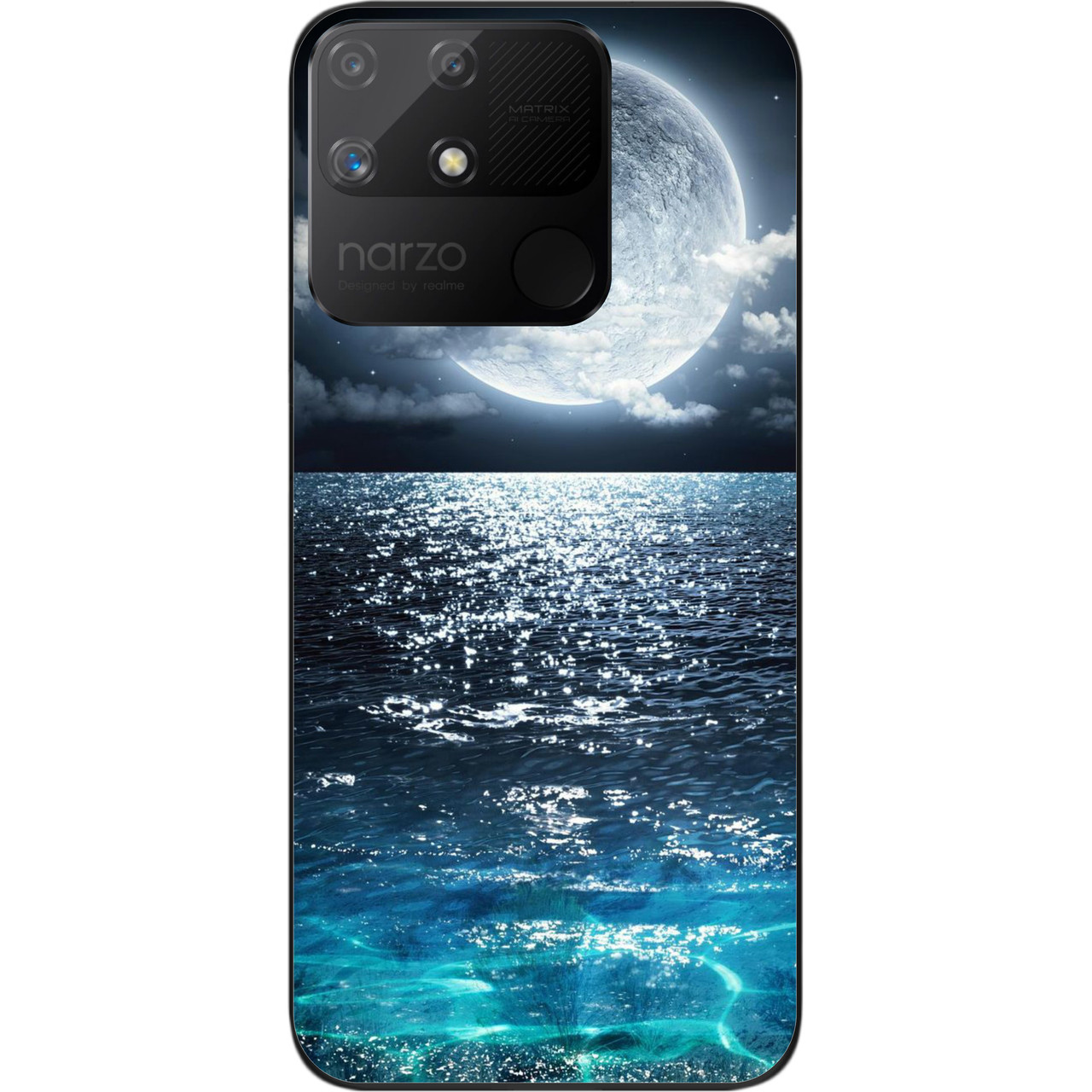 Чохол силіконовий Epik для Realme Narzo 50A з картинкою Місяць