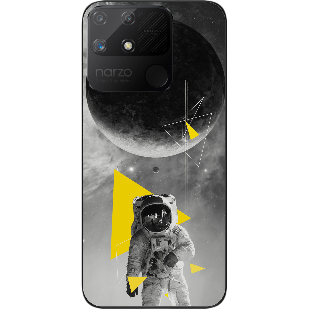Чохол силіконовий Epik для Realme Narzo 50A з картинкою Астронавт