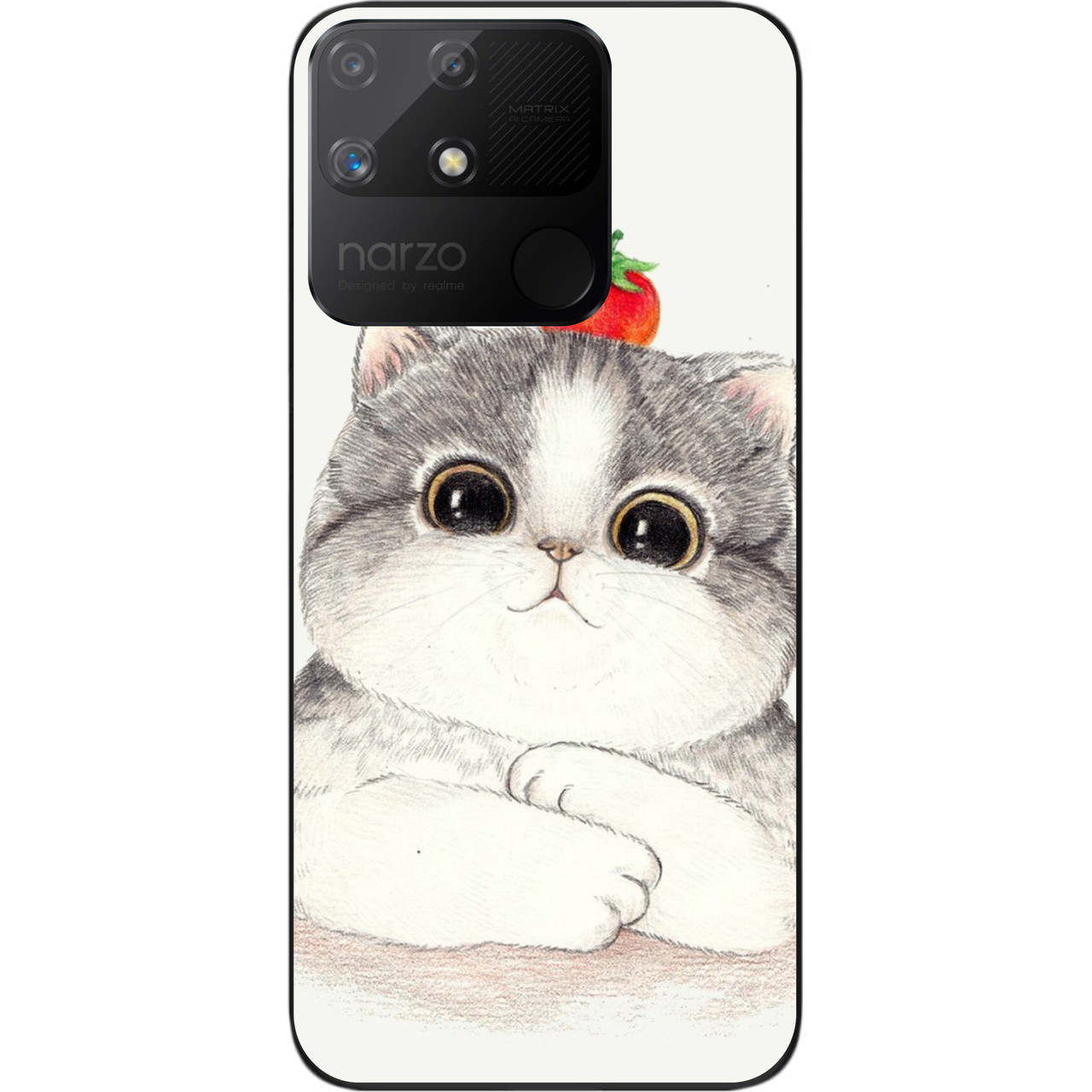 Силіконовий чохол Epik для Realme Narzo 50A з картинкою Кошеня