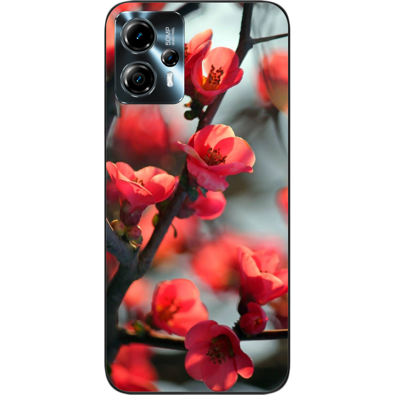 Чохол силіконовий Epik для Motorola Moto G23 з картинкою Сакура, фото 1