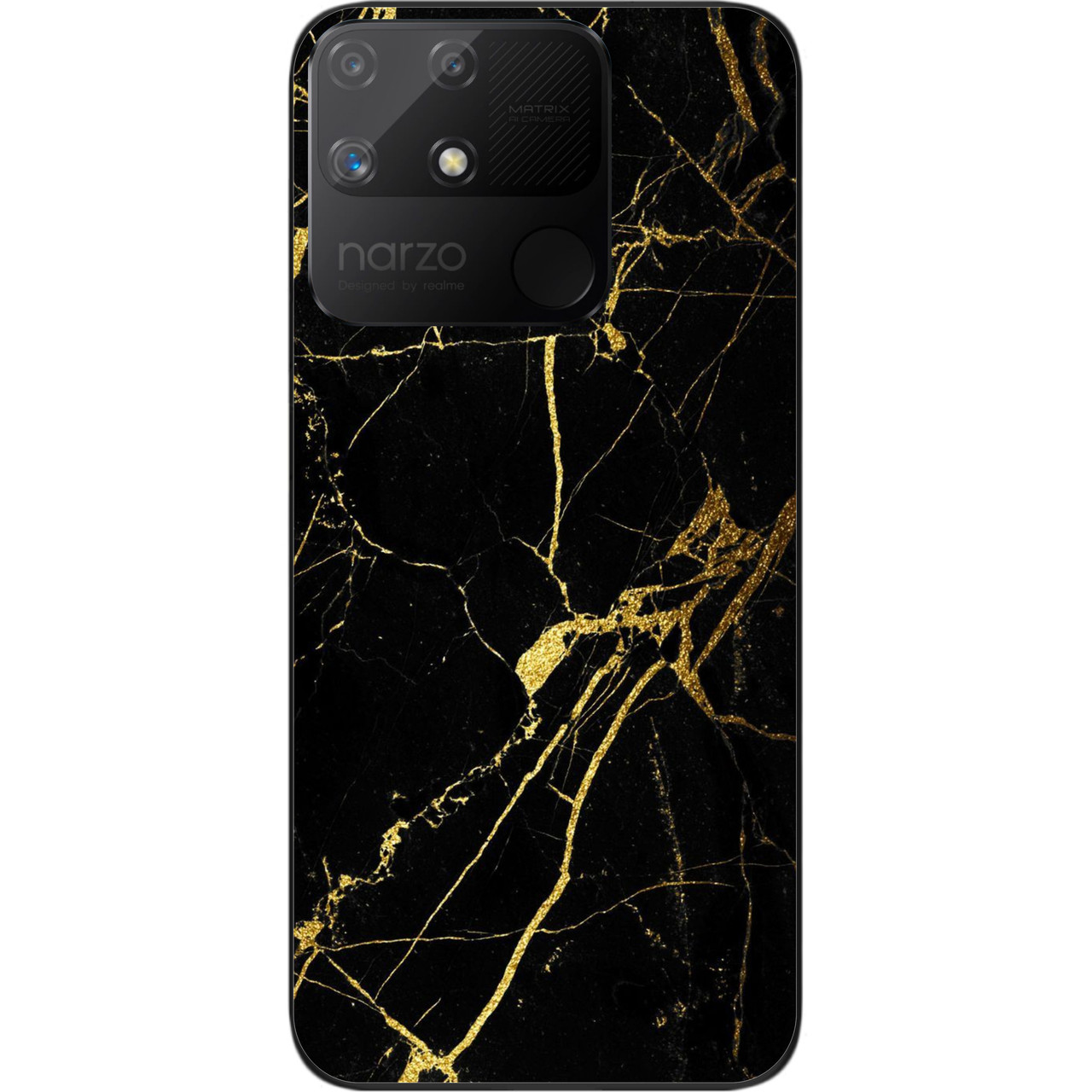 Силіконовий чохол бампер Epik для Realme Narzo 50A з картинкою Мармур
