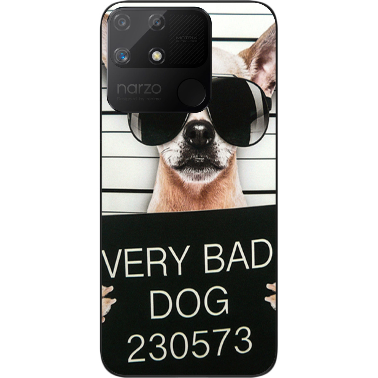 Чохол силіконовий Epik для Realme Narzo 50A з картинкою Bad Dog