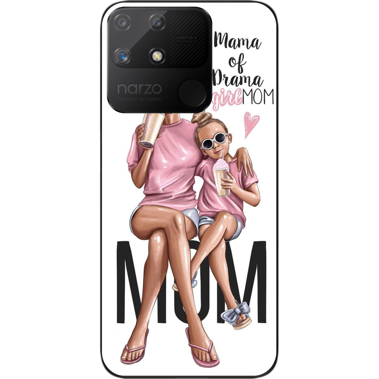Бампер силіконовий чохол Epik для Realme Narzo 50A з картинкою Мама