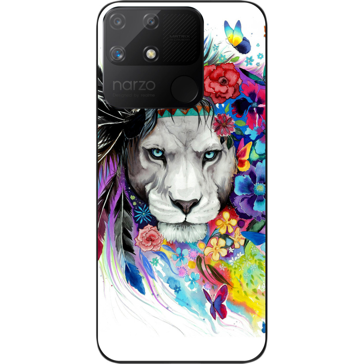 Силіконовий чохол Epik для Realme Narzo 50A з картинкою Лев