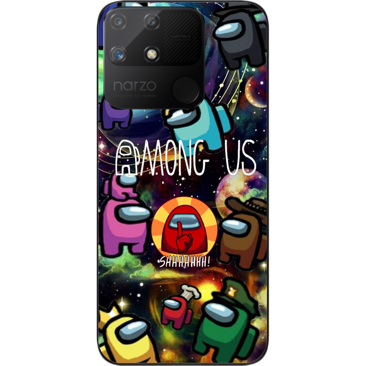 Силіконовий чохол Epik для Realme Narzo 50A з картинкою Among us Серед нас