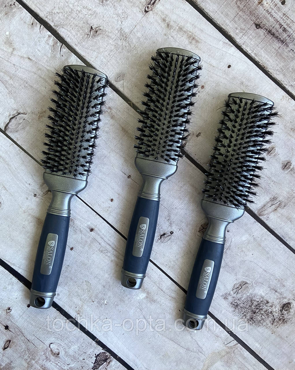 Масажна щітка SALON PROFESSIONAL зі щетиною для нарощеного волосся 1375RPT