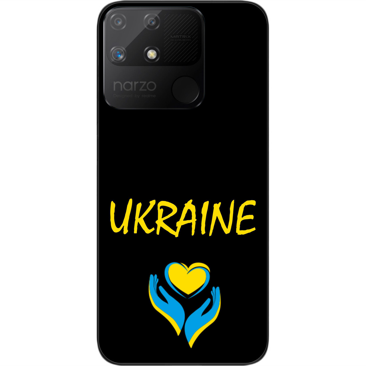 Силіконовий чохол Epik для Realme Narzo 50A з картинкою Руки України