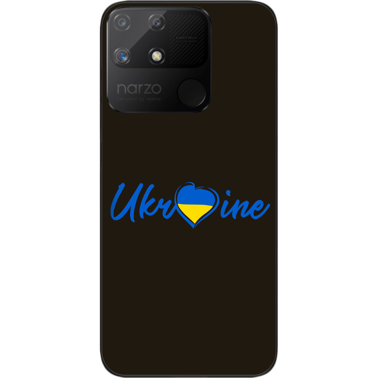 Силіконовий чохол Epik для Realme Narzo 50A з картинкою Україна