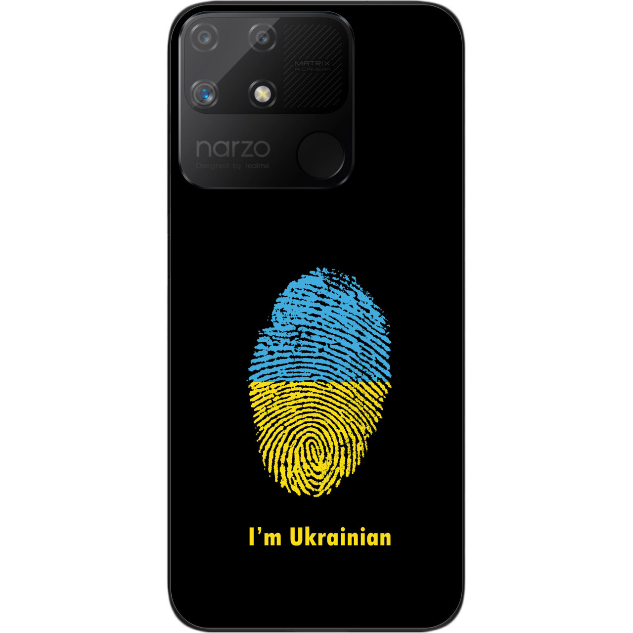 Силіконовий чохол Epik для Realme Narzo 50A з картинкою Відбиток