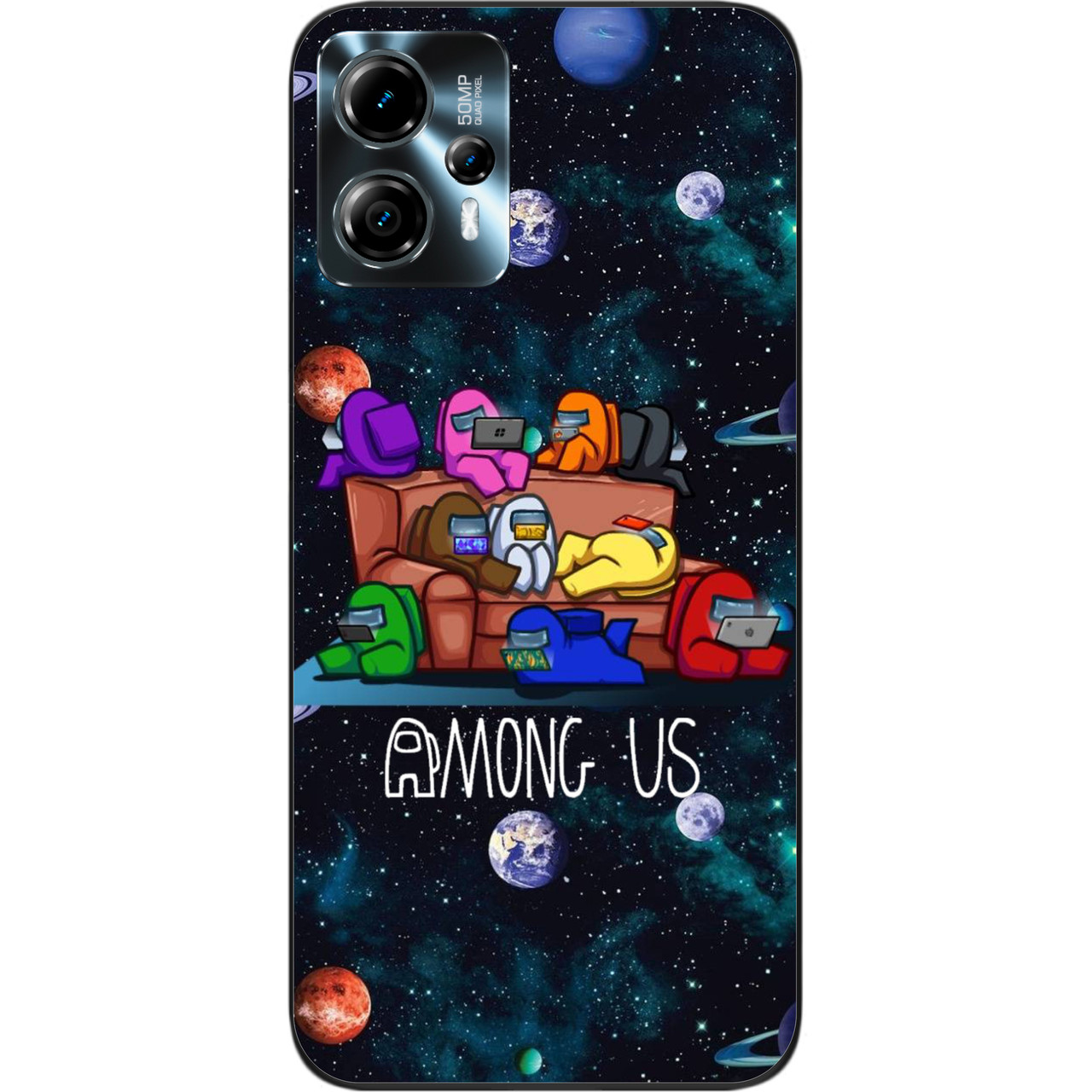 Силіконовий чохол Epik для Motorola Moto G23 з картинкою Among us Команда, фото 1