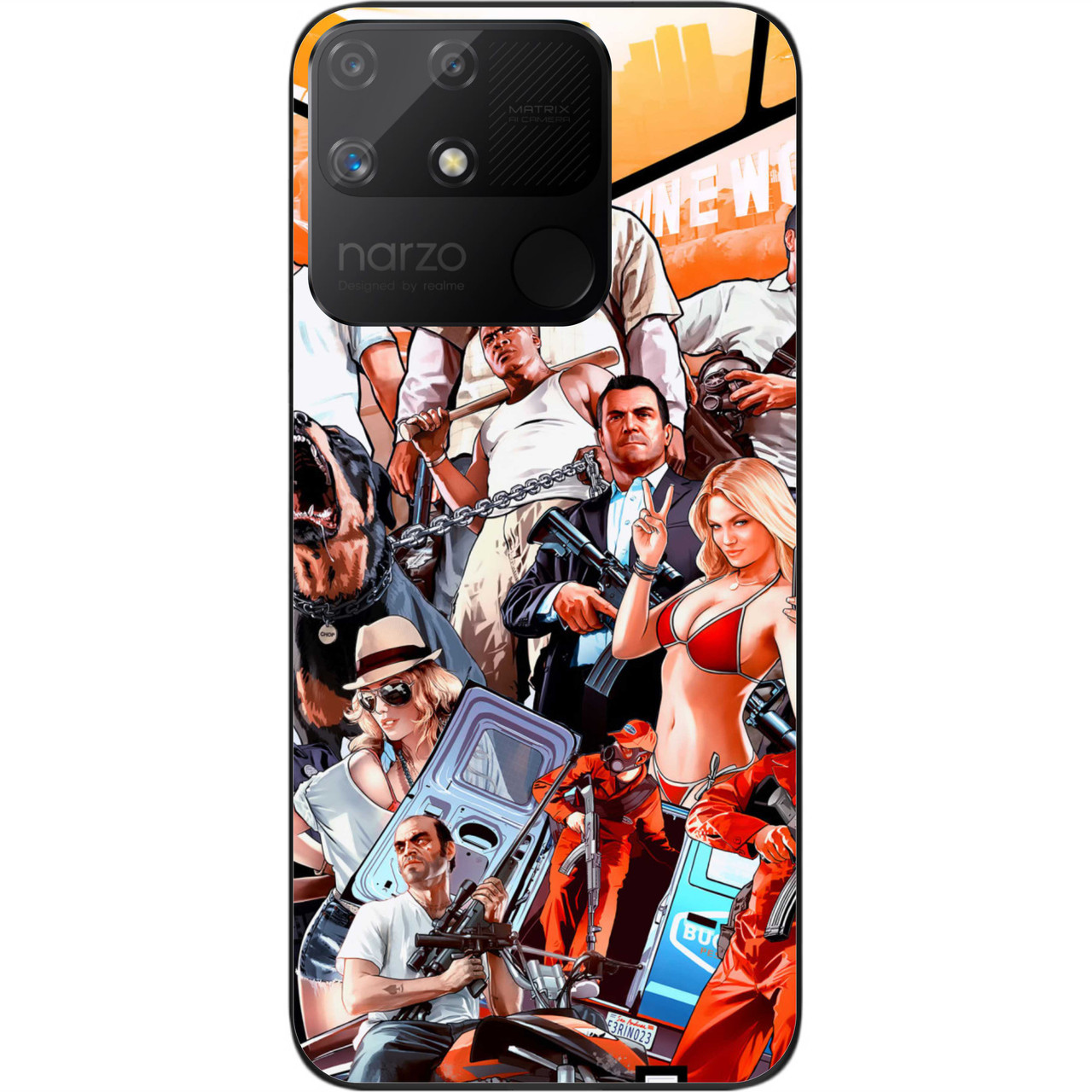 Силіконовий чохол Epik для Realme Narzo 50A з картинкою Гра GTA