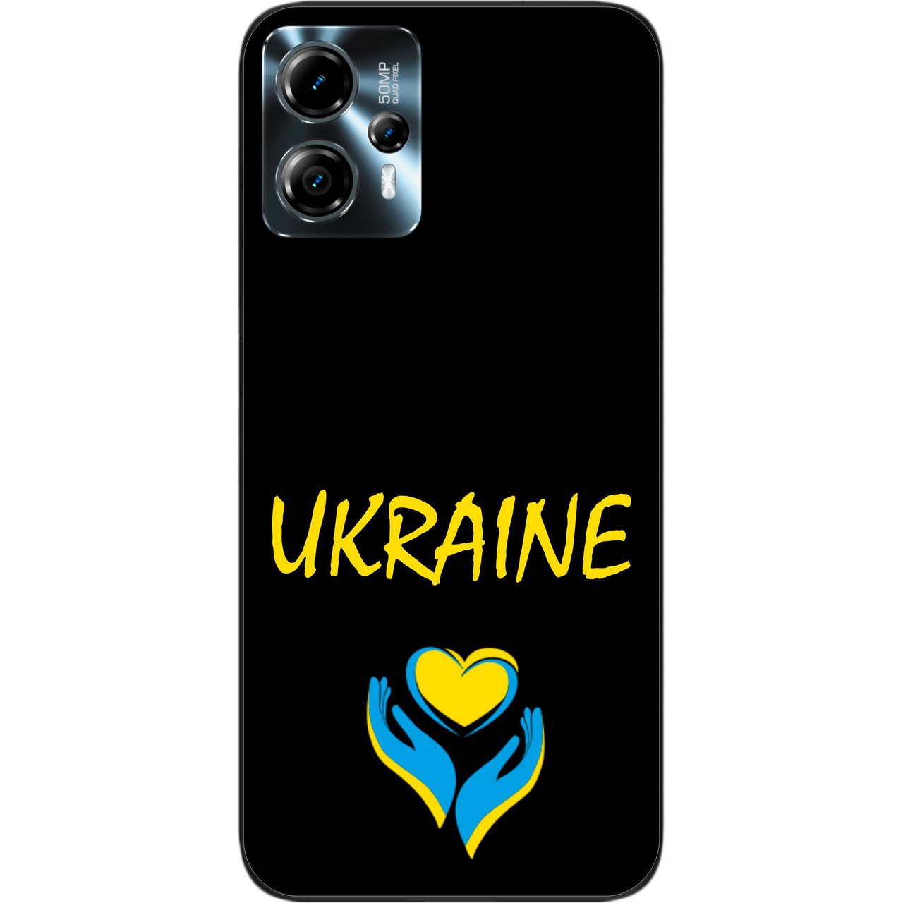 Силіконовий чохол Epik для Motorola Moto G23 з картинкою Руки України, фото 1