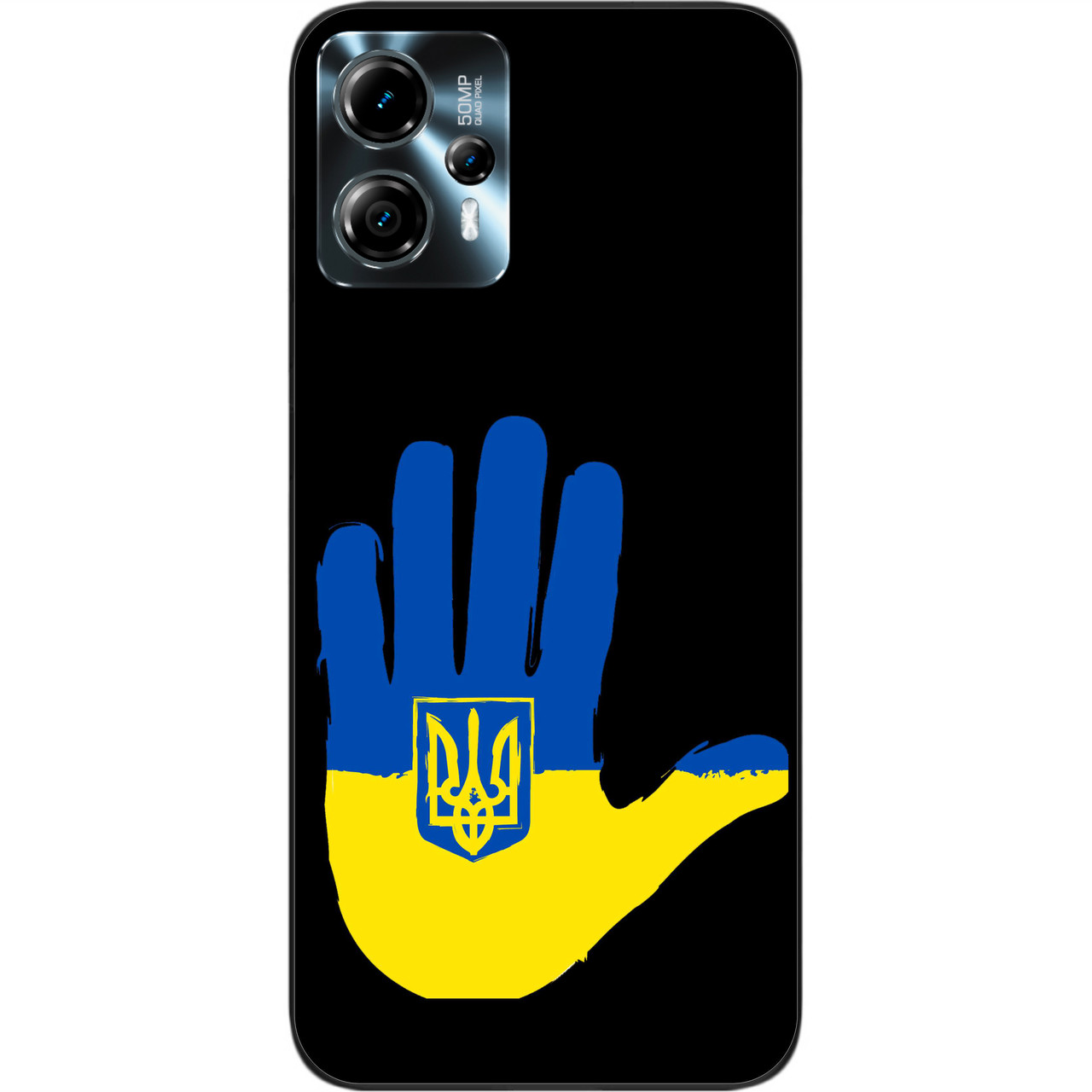 Силіконовий чохол Epik для Motorola Moto G23 з картинкою Рука з гербом, фото 1