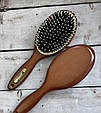 Масажна щітка для волосся SALON PROFESSIONAL дерев'яна зі щетиною велика 7699CLG, фото 3