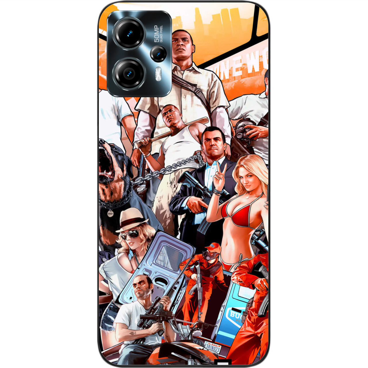 Силіконовий чохол Epik для Motorola Moto G13 з картинкою Гра GTA, фото 1