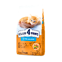 Сухой корм для котят CLUB 4 PAWS Premium с лососем 5 кг