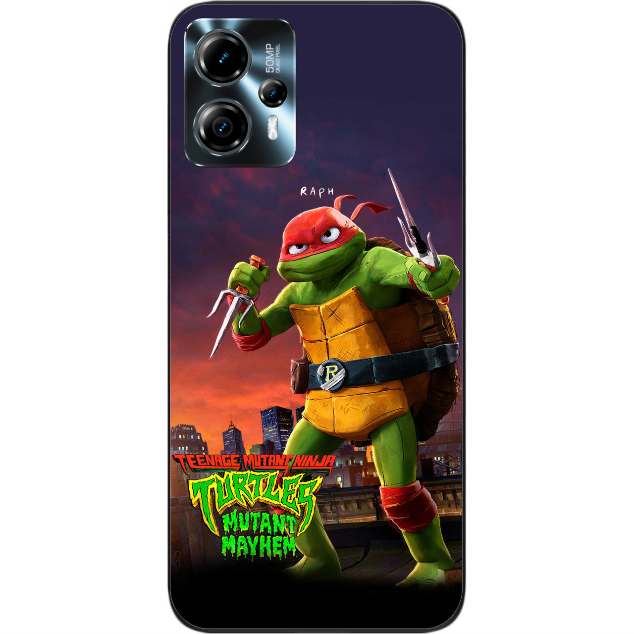 Силіконовий чохол Epik для Motorola Moto G13 з картинкою Черепашки-ніндзя Рафаель, фото 1