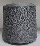 Бавовняна пряжа для в'язання в бобінах 20/2 (Туреччина) № 20004 ТЕМНИЙ СІРИЙ