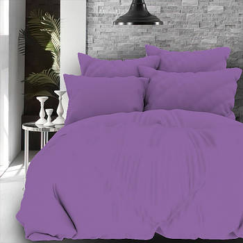 Простирадло 150х220 (Бязь) | Полуторне простирадло від виробника "Королева Ночі" | Однотонний фіолетовий