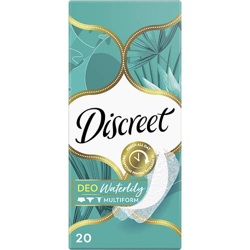 Прокладки щоденні Discreet 20шт Deo Водяна лілія (ID#1156802806), цена ...