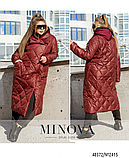 Стильне жіноче стьобане пальто №2415 хакі, фото 7