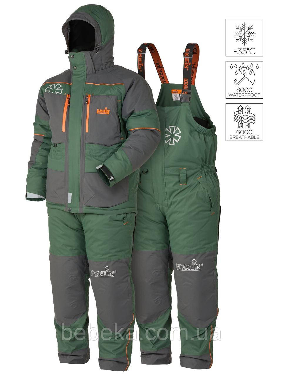 Костюм зимовий мембран. Norfin DISCOVERY 3 (зелено-сірий) -35 ° / 8000мм / XXL (453105-XXL)