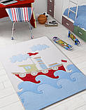 Дитячий килим на латексі антиковзаючий BABY SHIP Blue, 1х1.5 м, фото 5